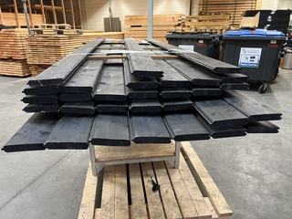 Blokhut profiel, zwart gespoten